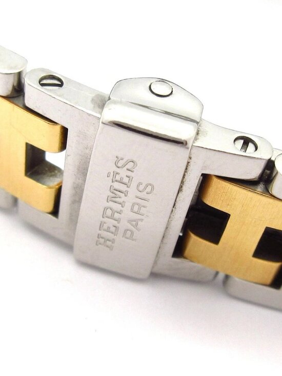 HERMES Clipper CL4.220 1****** Silver Gold Women\'s Wrist Watch main image 14
